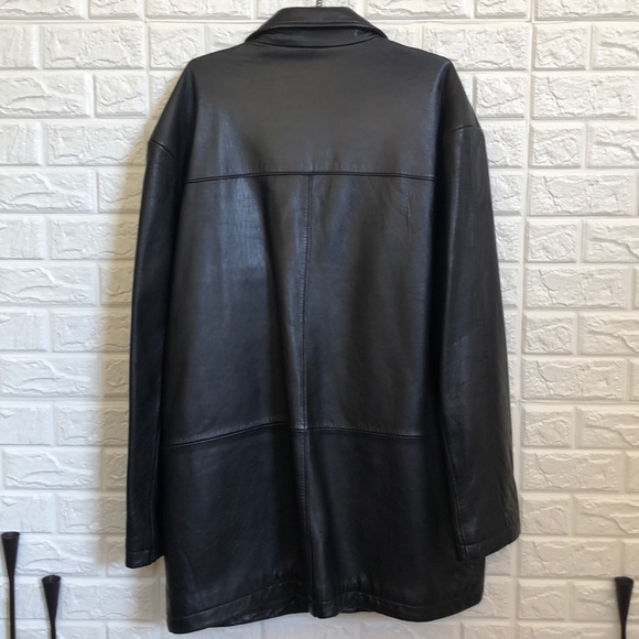 Perry Ellis soft leather jacket coat - Picture 5 of 5